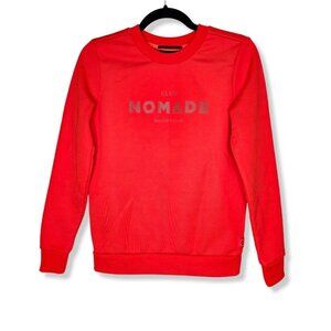 ⭐️Scotch & Soda Size XS Orange Club Nomade Pull Over Crew Neck Sweatshirt